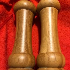 Bamboo Salt and Pepper Shakers